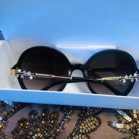 Jimmy Choo Adria 55mm Embellished Sunglasses. New. - Picture 10 of 16